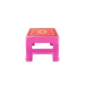TABOURET CARRÉ AALI DÉCORÉ