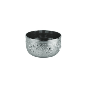 TASSE DE BAIN DÉCORATIF ARGENTÉ